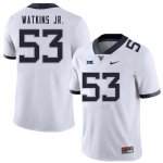 Men's West Virginia Mountaineers NCAA #53 Eddie Watkins Jr. White Authentic Nike Stitched College Football Jersey XG15Q60JJ